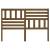 Tăblie de pat, maro miere, 141x4x100 cm, lemn masiv de pin, 4 image
