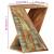 Masă laterală, 35x35x55 cm, lemn masiv reciclat, 9 image