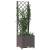 Jardinieră de grădină cu spalier maro, 40x40x136 cm, pp, 3 image