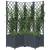 Jardinieră de grădină cu spalier,gri închis, 80x80x136 cm, pp, 3 image