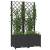 Jardinieră de grădină cu spalier negru, 80x40x136 cm, pp, 3 image