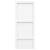 Nișă de duș, 3 compartimente, alb mat, 41x99x9 cm, 2 image