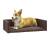 Pat câini pentru portbagaj, maro, 70x45 cm, aspect in, 4 image