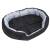 Pernă reversibilă lavabilă pt câini gri și negru, 110x80x23 cm, 7 image