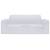 Husă elastică pentru canapea cu 2 locuri poliester jersey alb, 6 image