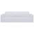 Husă elastică pentru canapea cu 3 locuri poliester jersey alb, 6 image