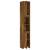 Dulap de baie, stejar fumuriu, 30x30x183,5 cm, lemn prelucrat, 6 image