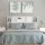 Tăblie de pat cu dulap, alb extralucios, 160x19x103,5 cm, 3 image