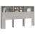 Tăblie de pat cu dulap, gri beton, 180x19x103,5 cm, 5 image