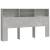 Tăblie de pat cu dulap, gri beton, 180x19x103,5 cm, 2 image