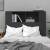 Tăblie de pat cu dulap, negru, 100x18,5x104,5 cm, 3 image