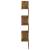 Raft perete de colț stejar afumat 20x20x127,5 cm lemn compozit, 3 image