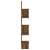 Raft perete de colț stejar afumat 20x20x127,5 cm lemn compozit, 4 image