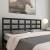 Tăblie de pat, negru, 185,5x4x100 cm, lemn masiv de pin, 5 image
