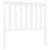 Tăblie de pat, alb, 106x6x101 cm, lemn masiv de pin, 2 image