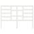 Tăblie de pat, alb, 141x4x104 cm, lemn masiv de pin, 4 image