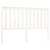 Tăblie de pat, alb, 156x6x101 cm, lemn masiv de pin, 2 image