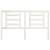 Tăblie de pat, alb, 166x4x100 cm, lemn masiv de pin, 3 image