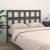 Tăblie de pat, gri, 165,5x4x100 cm, lemn masiv de pin, 3 image