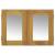 Dulap cu oglindă, 60x10x40 cm, lemn masiv de tec, 2 image