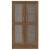 Dulap vitrină, stejar maro, 82,5x30,5x150 cm, lemn prelucrat, 3 image