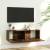 Comodă tv de perete, stejar maro, 100x30x30 cm, lemn prelucrat, 3 image