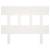Tăblie de pat, alb, 78,5x3x81 cm, lemn masiv de pin, 3 image