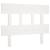 Tăblie de pat, alb, 78,5x3x81 cm, lemn masiv de pin, 2 image