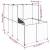 Cușcă pentru animale mici, negru, 142x74x93 cm, pp și oțel, 8 image