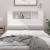 Tăblie de pat cu dulap, alb extralucios, 120x18,5x104,5 cm