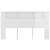 Tăblie de pat cu dulap, alb extralucios, 180x18,5x104,5 cm, 4 image