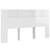 Tăblie de pat cu dulap, alb extralucios, 180x18,5x104,5 cm, 2 image