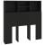 Tăblie de pat cu dulap, negru, 100x19x103,5 cm, 2 image