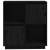 Servantă, negru, 74x35x80 cm, lemn masiv de pin, 6 image