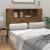 Tăblie de pat cu dulap, stejar fumuriu, 120x18,5x104,5 cm, 3 image