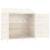 Șopron de grădină, alb, 102x52x112 cm, lemn masiv de brad, 4 image