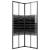 Cabină de duș cu dungi, negru, 80x80x180 cm, esg, 5 image