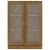 Dulap vitrină, stejar maro, 82,5x30,5x115 cm, lemn prelucrat, 6 image