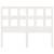 Tăblie de pat, alb, 140,5x4x100 cm, lemn masiv de pin, 4 image