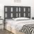 Tăblie de pat, gri, 125,5x4x100 cm, lemn masiv de pin, 3 image