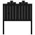 Tăblie de pat, negru, 96x4x110 cm, lemn masiv de pin, 4 image
