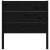 Tăblie de pat, negru, 81x4x100 cm, lemn masiv de pin, 4 image