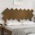 Tăblie de pat, maro miere, 141x3x80,5 cm, lemn masiv de pin, 3 image
