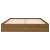 Cadru de pat dublu 4ft6, maro miere, 135x190 cm, lemn masiv, 5 image