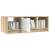 Măsuță cafea, alb / stejar sonoma, 102x50x36 cm, lemn prelucrat, 7 image