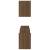 Raft colț perete 2 buc. stejar maro 100x15x20 cm lemn prelucrat, 6 image