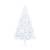Set brad crăciun artificial jumătate cu led&globuri alb 240 cm, 5 image