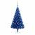 Set brad crăciun artificial led-uri/globuri albastru 180 cm pvc