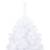 Set brad de crăciun artificial led-uri&globuri alb 150 cm pvc, 3 image