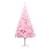 Set pom crăciun artificial cu led-uri&globuri roz 210 cm pvc, 2 image